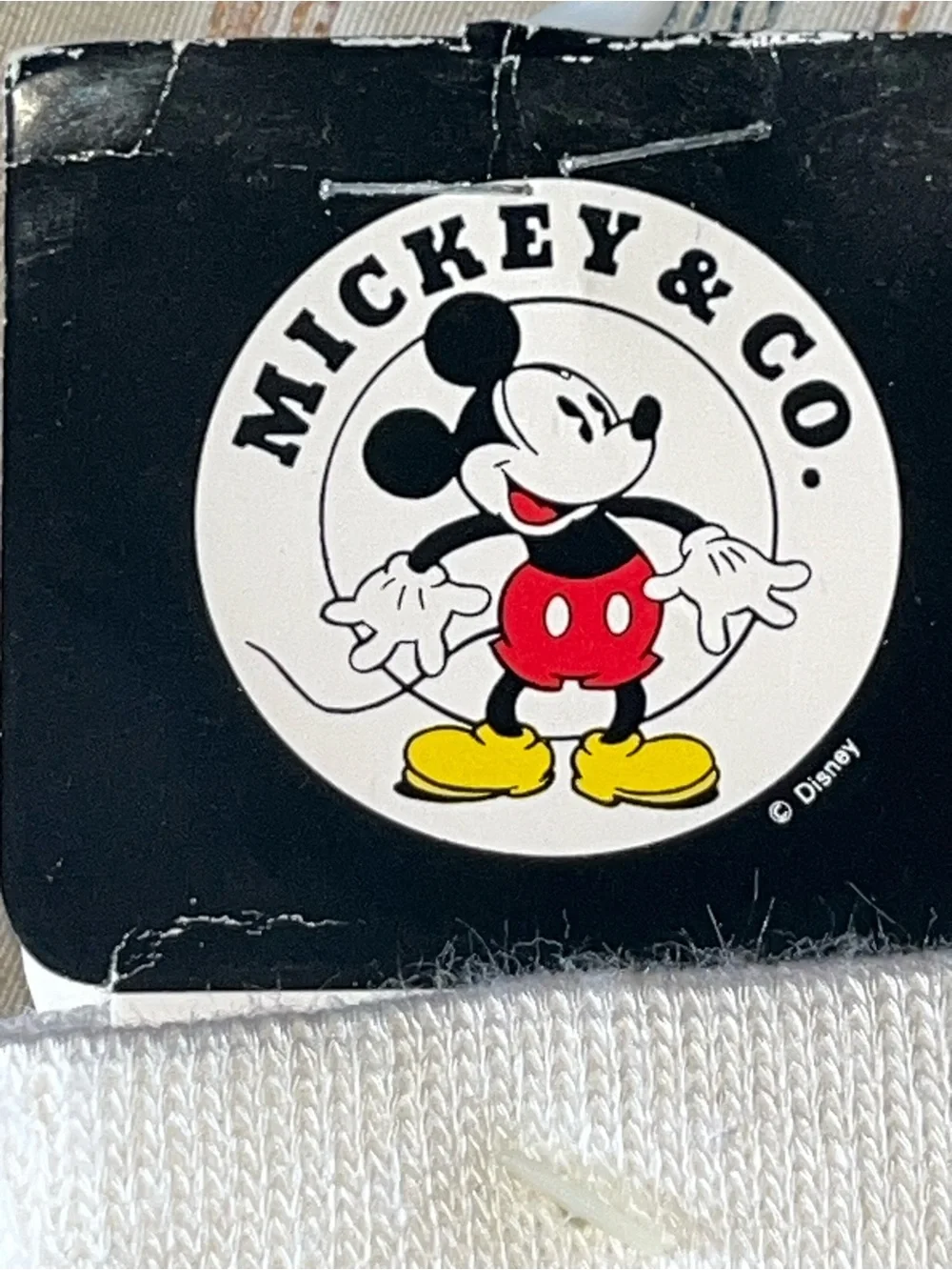 NWT VTG Deadstock 90’s Mickey & Co. Christmas Socks - Mickey & Minnie Sz M